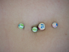 Belly button piercings